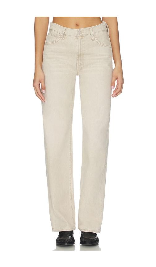 MOTHER The Dodger Sneak Jeans in Twice As Nice in Beige by MOTHER