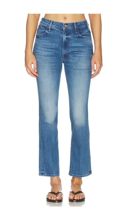 MOTHER The Hustler Flood Jeans in Navy by MOTHER