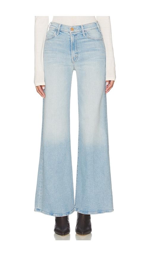 MOTHER The Hustler Roller Sneak Jeans in Baby Blue by MOTHER