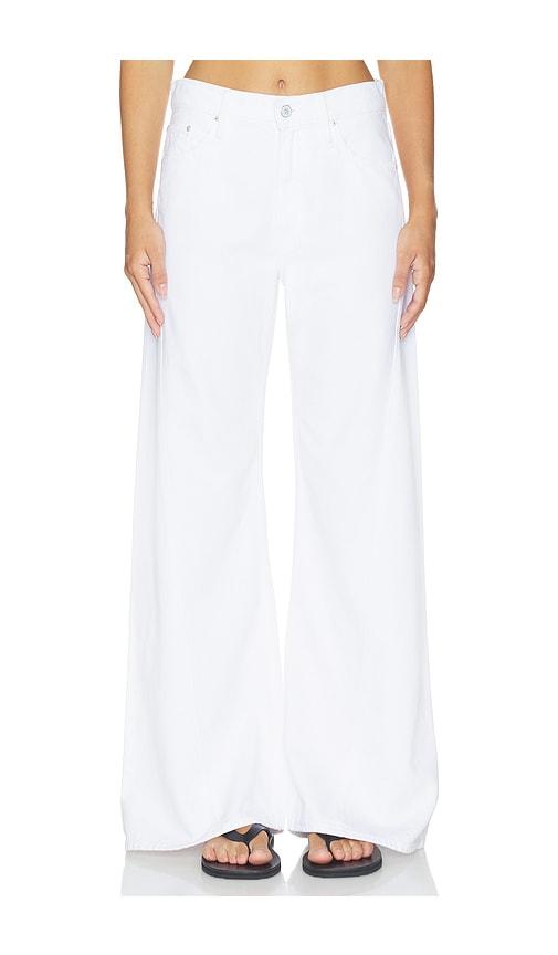 MOTHER The Lemon Twist Skimp Jeans in White by MOTHER