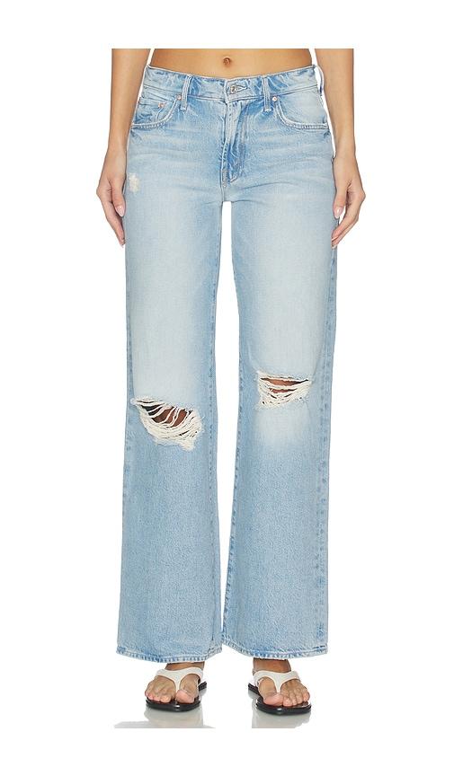 MOTHER The Mid Rise Maven Sneak Jeans in Blue by MOTHER