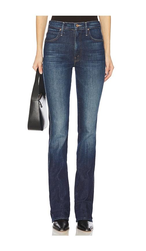 MOTHER The Mid Rise Smokin' Double Heel Jeans in Blue by MOTHER