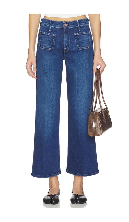 MOTHER The Patch Pocket Mid Rise Maven Ankle Jeans in Blue by MOTHER