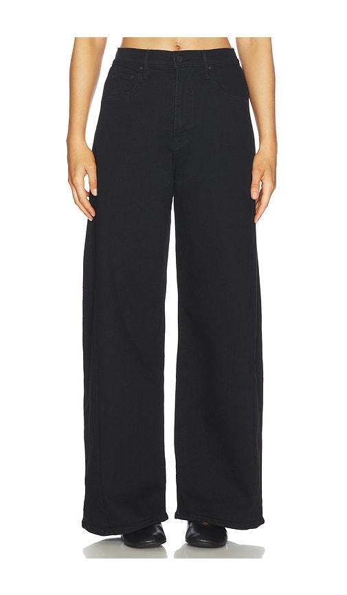 MOTHER The Pipe-dream Zip Sneak Jeans in Black by MOTHER