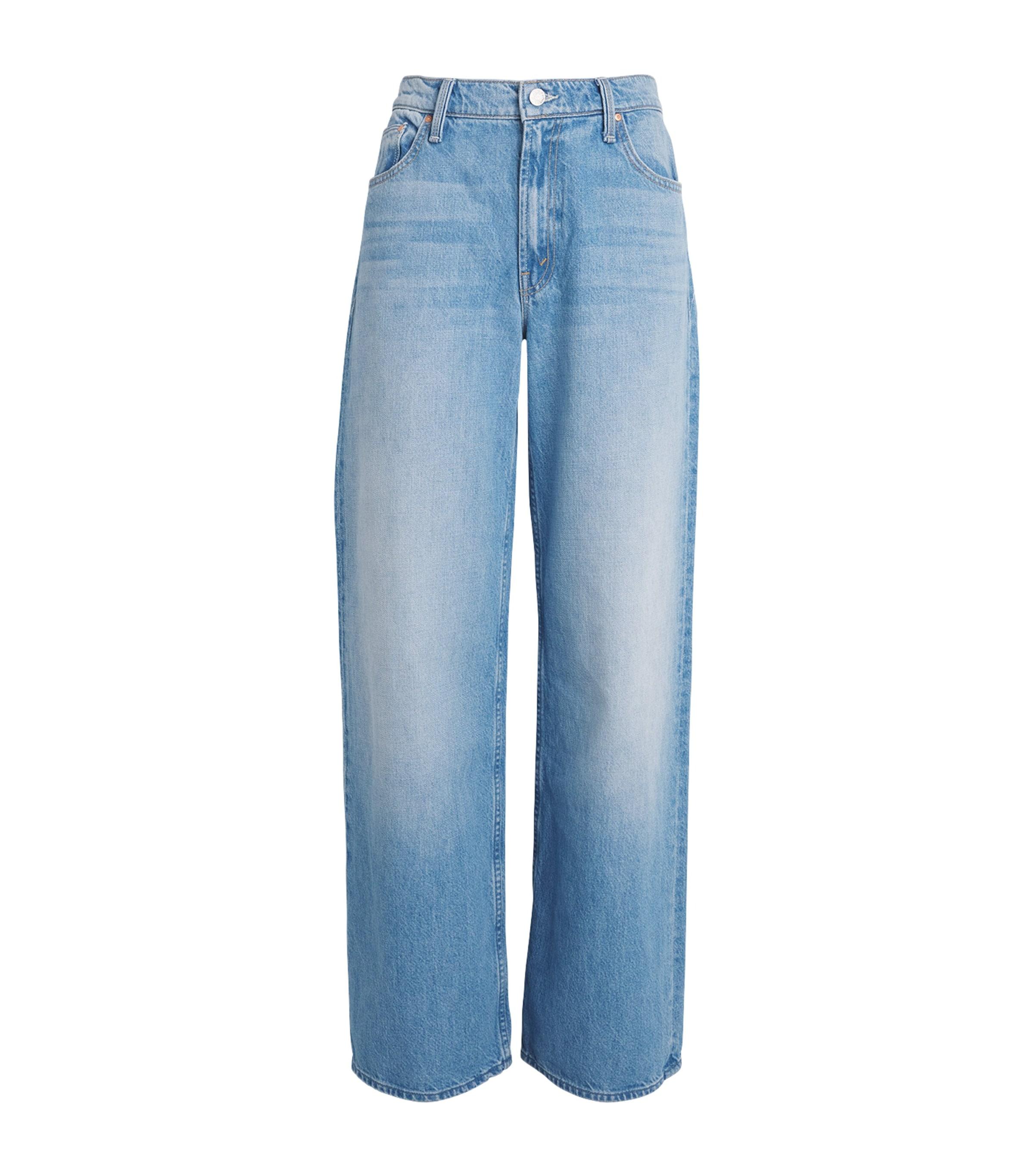 MOTHER The Rerun Zip Sneak Wide-Leg Jeans by MOTHER