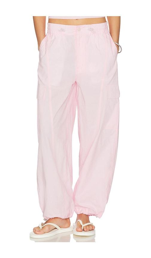 MOTHER The Seamed Skydiver Flood Pants in Pink by MOTHER