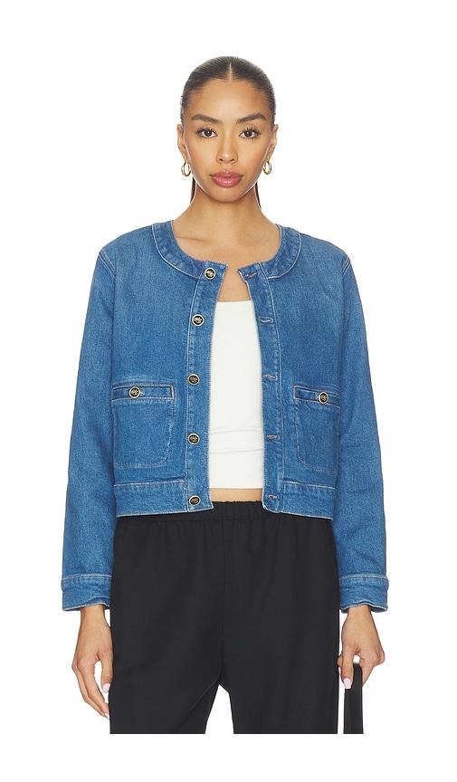 MOTHER The Stashed Picky Jacket in Blue by MOTHER