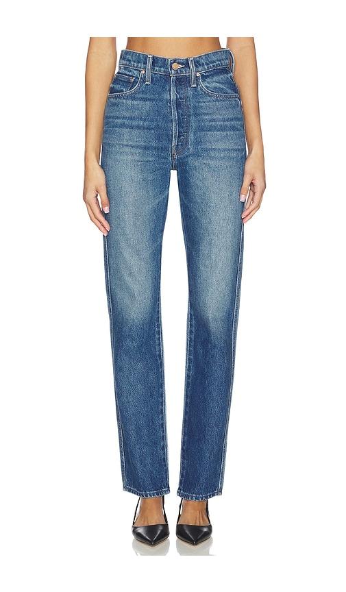MOTHER The Tippy Top Utensil Sneak Jeans in Blue by MOTHER
