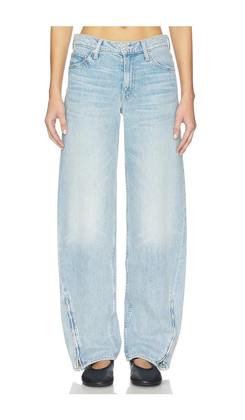 MOTHER The Turn Key Spinner Sneak Jeans in Blue by MOTHER