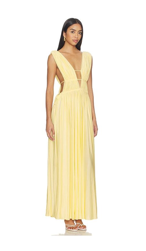 Mother of All Helena Maxi Dress in Lemon by MOTHER OF ALL