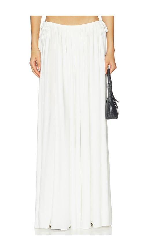 Mother of All Helena Maxi Skirt in White by MOTHER OF ALL