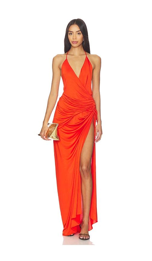 Mother of All Moon Maxi Dress in Orange by MOTHER OF ALL