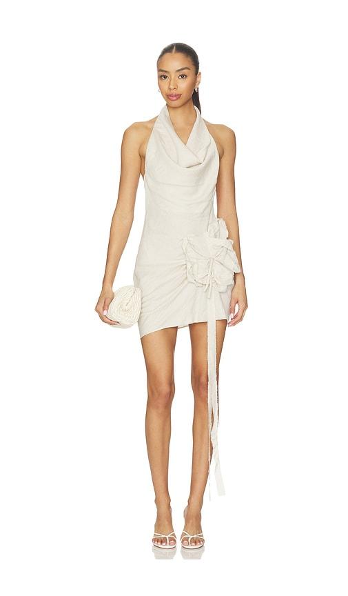 Mother of All Patsy Mini Dress in Cream by MOTHER OF ALL