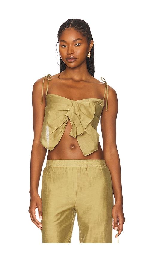 Mother of All x REVOLVE Fay Top in Olive by MOTHER OF ALL