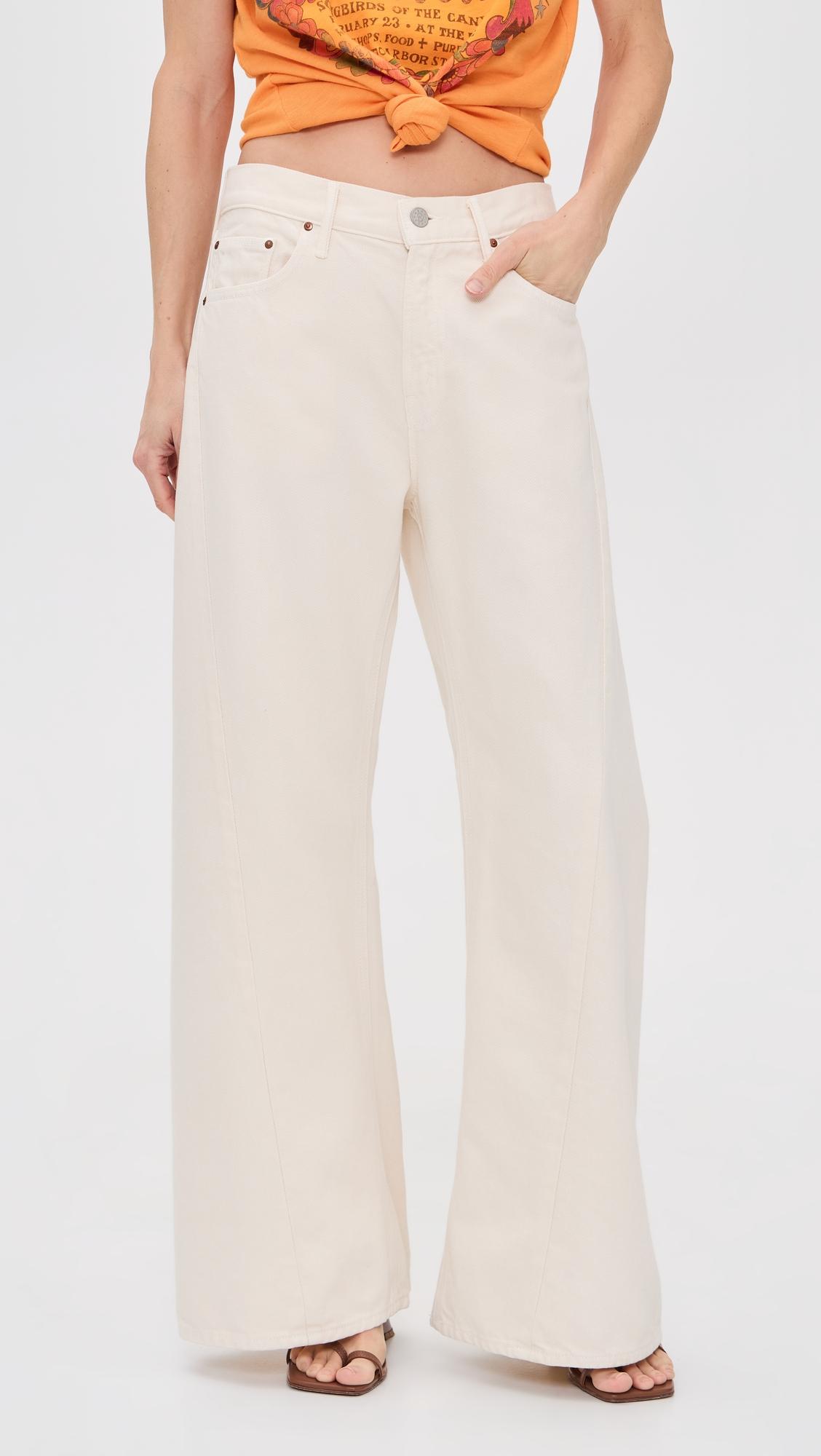Petite Lil Lemon Twist Sneak Jeans by MOTHER