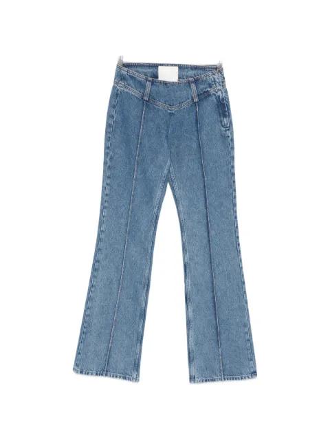 SNACKS! The Pin Up Takeout Heel seam-detail jeans by MOTHER