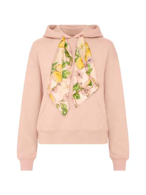 Shrunken boxy cravat hoodie by MOTHER