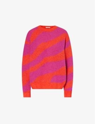 The Biggie striped-pattern wool-blend jumper by MOTHER