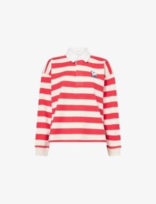 The Boxy Match Cotton Polo Top by MOTHER