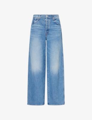 The Delinquent Nerdy Low-Slung Denim Jeans by MOTHER