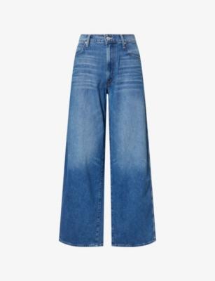 The Delinquent Nerdy Wide-Leg Denim Jeans by MOTHER