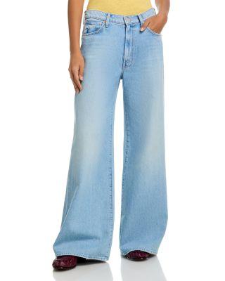The Ditcher High Rise Wide Leg Jeans in Few & Far Between by MOTHER