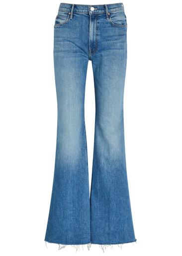 The Doozy Fray flared-leg stretch-denim jeans by MOTHER