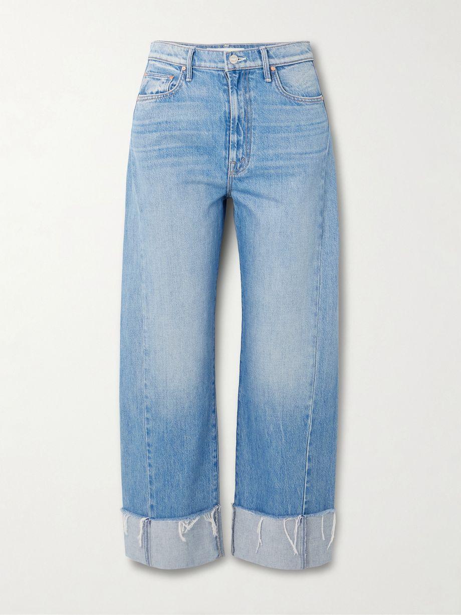 The Half Pipe Ankle Cuff Fray high-rise wide-leg jeans by MOTHER