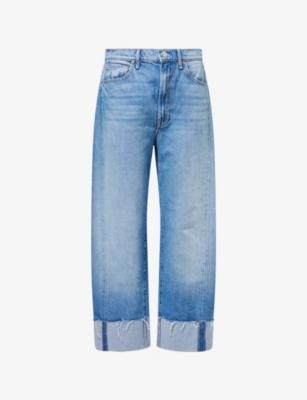 The Halfpipe Ankle Cuff Barrel-Leg Denim Jeans by MOTHER