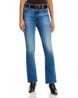 The Hustler Flood High Rise Jeans in All Your Eggs in One Basket by MOTHER