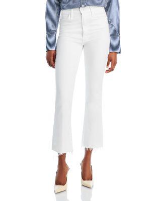 The Hustler High Rise Flare Leg Ankle Jeans by MOTHER