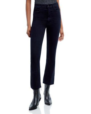 The Hustler High Rise Flare Leg Ankle Jeans by MOTHER