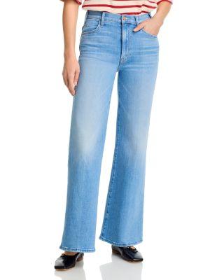 The Hustler Roller Sneak High Rise Jeans in Room Service by MOTHER
