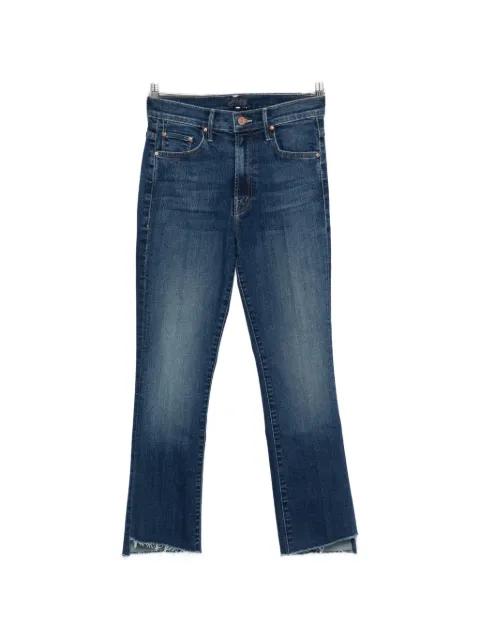 The Insider Crop Step Fray frayed-hem jeans by MOTHER