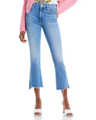 The Insider High Rise Crop Step Fray Bootcut Jeans by MOTHER