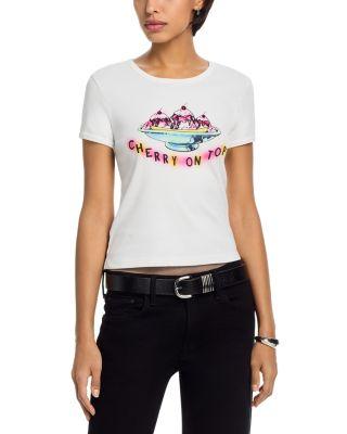 The Itty Bitty Cotton Ringer Tee by MOTHER