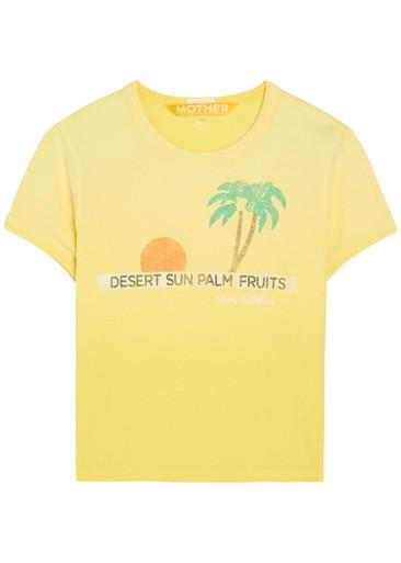 The Itty Bitty Ringer printed cotton T-shirt by MOTHER