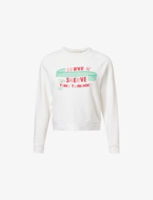 The Itty Concert Printed Cotton-Jersey Sweatshirt by MOTHER