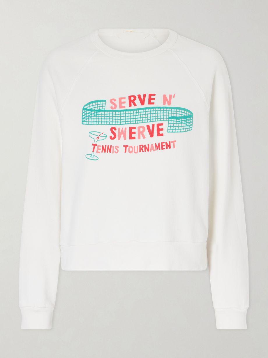 The Itty Concert printed cotton-jersey sweater by MOTHER