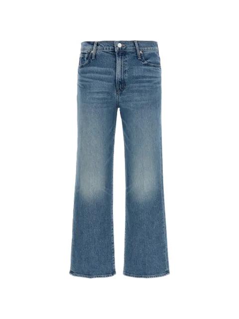 The Kick It Ankle contrast stitching jeans by MOTHER