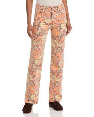 The Kick It High Rise Jeans in Orange Blossom by MOTHER