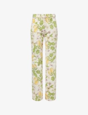 The Kick Straight-Leg Denim Jeans by MOTHER