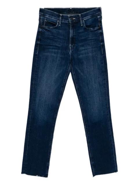 The Mid Rise Dazzler Ankle Fray jeans by MOTHER