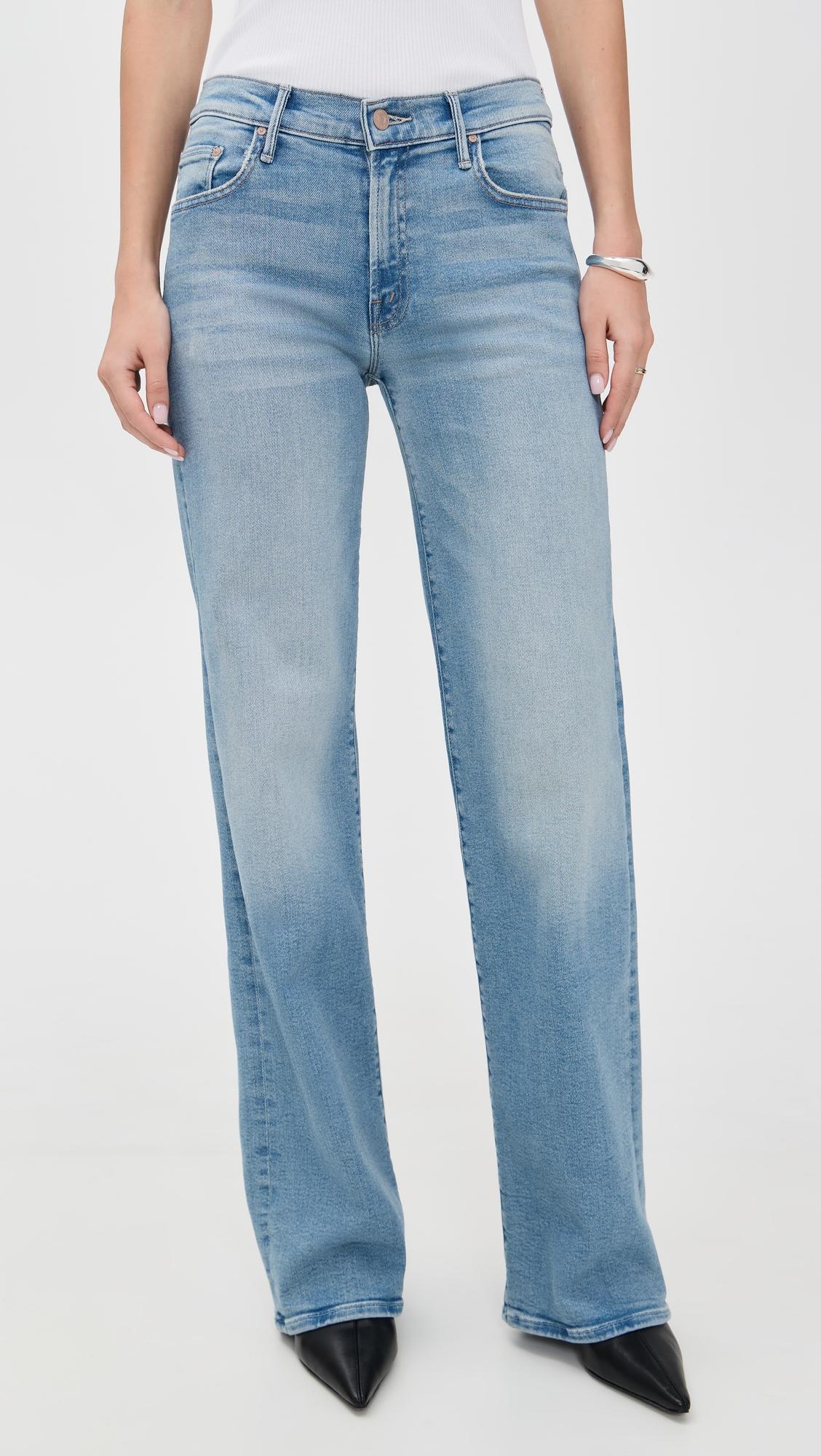 The Mid Rise Maven Sneak Jeans by MOTHER