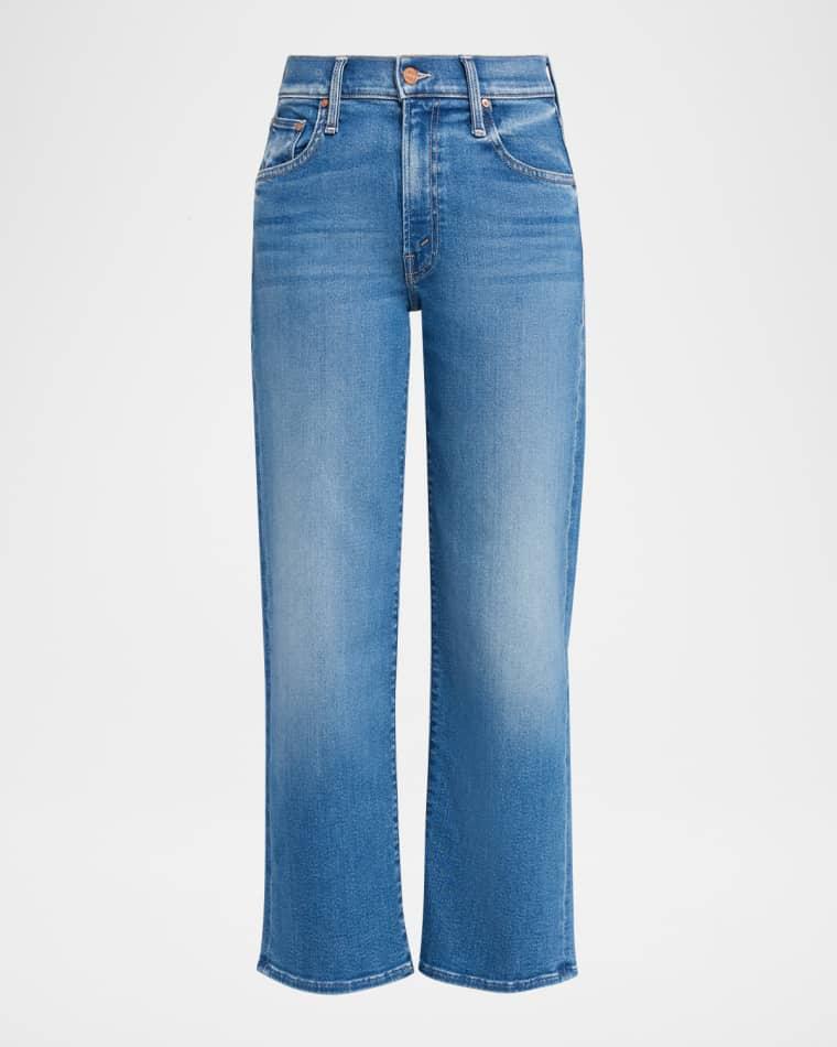 The Mid-Rise Rambler Zip Ankle Jeans by MOTHER