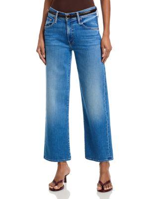 The Mid Rise Rambler Zip Ankle Jeans in Piece by Piece by MOTHER