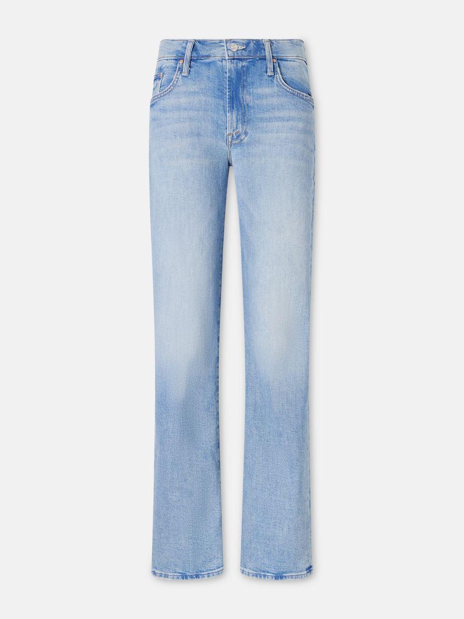 The Mid Rise Zip Rambler Skimp wide-leg jeans by MOTHER