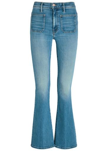 The Patch Pocket Weekender slim flared-leg jeans by MOTHER