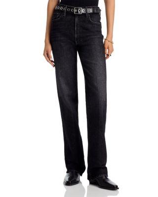 The Rambler High Rise Zip Heel Jeans in Keep it Sharp by MOTHER
