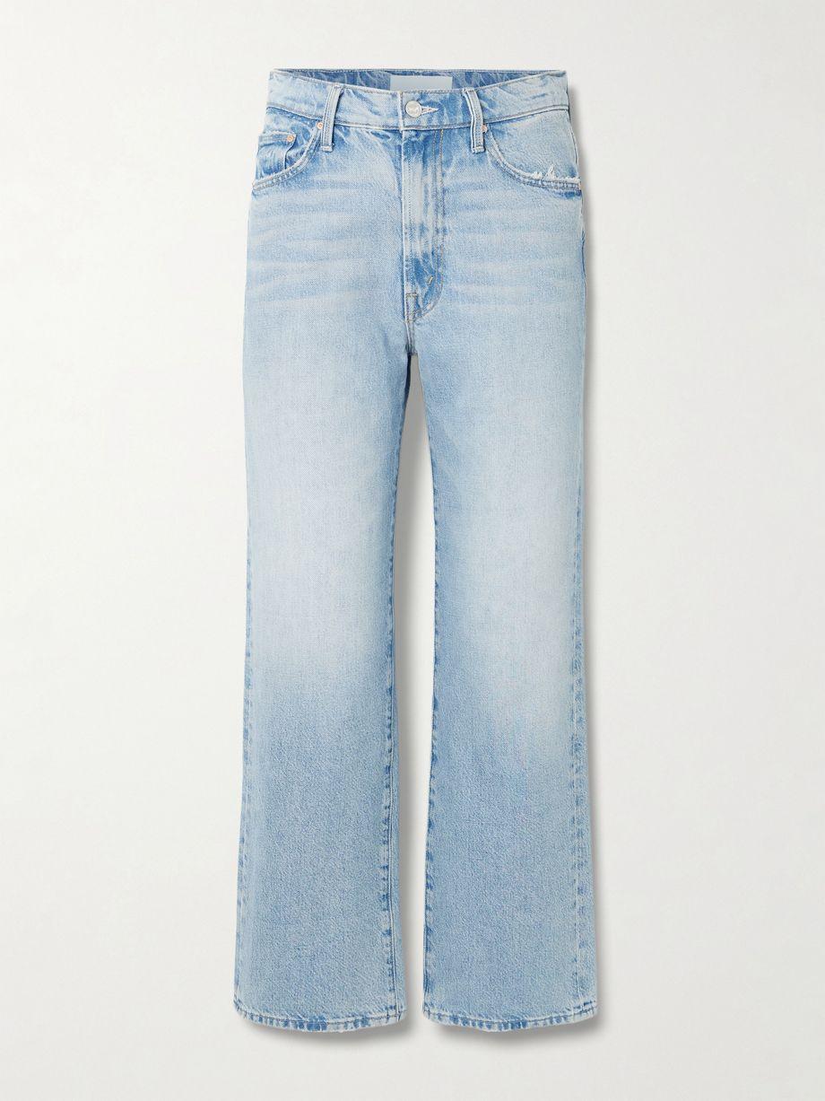 The Rambler Zip Flood high-rise straight-leg jeans by MOTHER